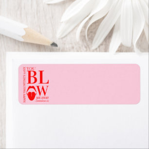 Naughty Pink Red Valentinstag Card