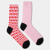 Naughty Pink Red Valentinstag Card Socken (Rechts)
