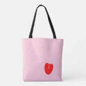 Naughty Pink Red Valentinstag Card Tasche (Rückseite)