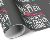 Naughty Plumber Husband und Pater Plumpe Zitat Geschenkpapier (Rolleneckpunkt)