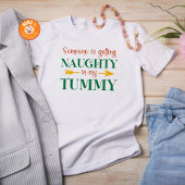 Naughty Pregnancy Ankündigung Weihnachten T-Shirt