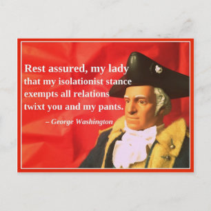 Naughty Presidential Valentine: Isolationismus Feiertagspostkarte