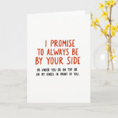 Naughty Promise Love Card Karte (Gelbe Blume)