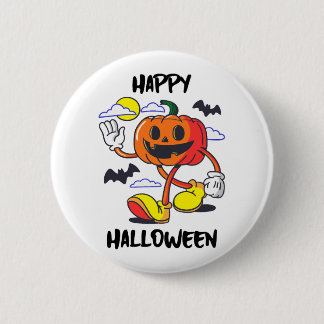 Naughty Pumpkin Happy Halloween-Geschenk Button