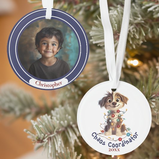 Naughty Puppy Chaos Coordinator Ornament