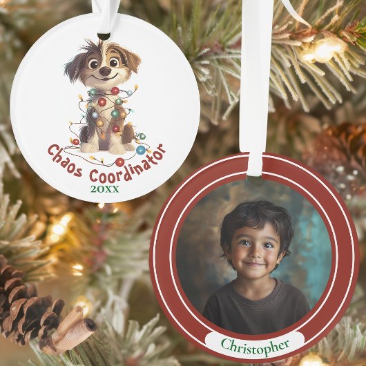 Naughty Puppy Chaos Coordinator Ornament