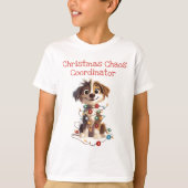 Naughty Puppy Christmas Chaos Coordinator T-Shirt (Vorderseite)