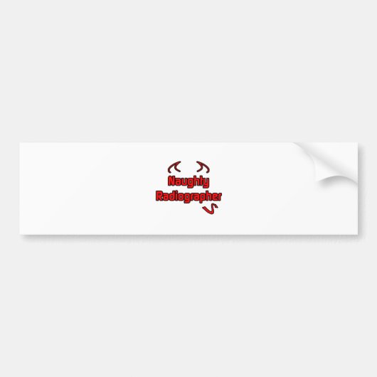 Naughty Radiographer Autoaufkleber (Vorne)