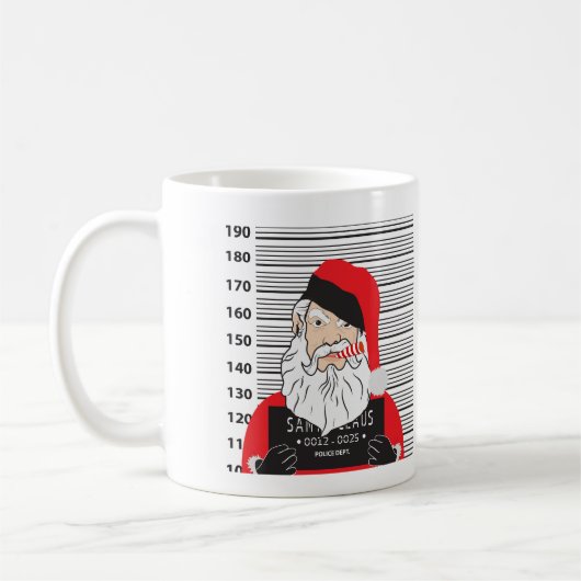 Naughty Santa Claus Kaffeetasse (Links)