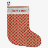 Naughty Santa Imitats Fishnet Nice Kleiner Weihnachtsstrumpf (Vorderseite)