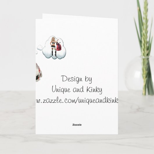 Naughty Santa Naugty Weihnachten (Rückseite)