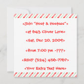 Naughty Santa Party Einladung (Rückseite)