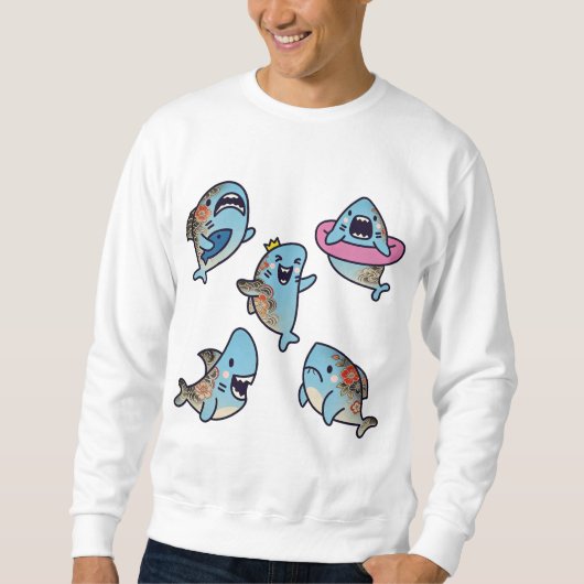 Naughty Sharks Sweatshirt (Vorderseite)