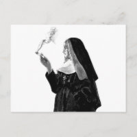 Naughty Smoking Nun
