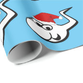 Naughty Sperma mit Weihnachtsmannmütze Geschenkpapier (Rolleneckpunkt)