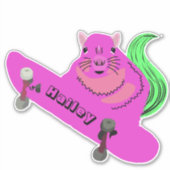 Naughty Squirrel #200 Hailey Skateboarding Aufkleber (Vorderseite)