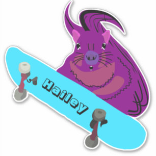 Naughty Squirrel #206 Hailey Skateboarding Aufkleber