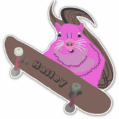 Naughty Squirrel #212 Hailey Skateboarding Aufkleber (Vorderseite)