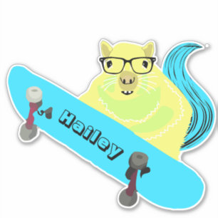 Naughty Squirrel #215 Hailey Skateboarding Aufkleber