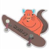 Naughty Squirrel #232 Hailey Skateboarding Aufkleber (Vorderseite)