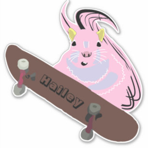 Naughty Squirrel #238 Hailey Skateboarding Aufkleber