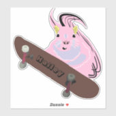 Naughty Squirrel #238 Hailey Skateboarding Aufkleber (Blatt)