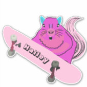Naughty Squirrel #274 Hailey Skateboarding Aufkleber (Vorderseite)