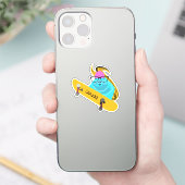Naughty Squirrel #703 Brett Skateboarding Aufkleber (Telefon)