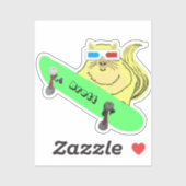 Naughty Squirrel #858 Brett Skateboarding Aufkleber (Blatt)