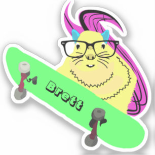 Naughty Squirrel #873 Brett Skateboarding Aufkleber