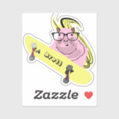 Naughty Squirrel #923 Brett Skateboarding Aufkleber (Blatt)