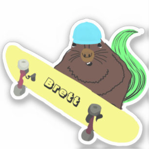 Naughty Squirrel #935 Brett Skateboarding Aufkleber