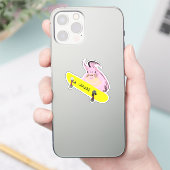 Naughty Squirrel #936 Brett Skateboarding Aufkleber (Telefon)