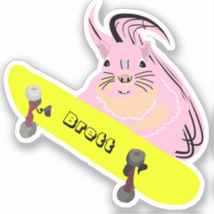 Naughty Squirrel #936 Brett Skateboarding Aufkleber
