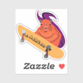 Naughty Squirrel #952 Individuelle Name Skate Aufkleber (Blatt)