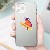 Naughty Squirrel #952 Individuelle Name Skate Aufkleber (Telefon)