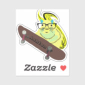 Naughty Squirrel #962 Individuelle Name Skate Aufkleber (Blatt)