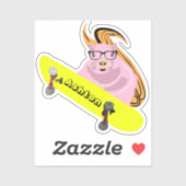 Naughty Squirrel #975 Individuelle Name Skate Aufkleber (Blatt)