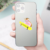 Naughty Squirrel #975 Individuelle Name Skate Aufkleber (Telefon)