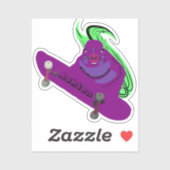 Naughty Squirrel #981 Individuelle Name Skate Aufkleber (Blatt)