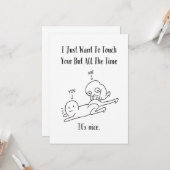 Naughty Touch Ihre Hintern Liebe Card, frech Karte (Vorderseite/Rückseite Beispiel)