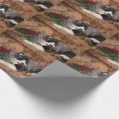 Naughty tuxedo kitty Weihnachten Geschenkpapier (Ecke)