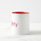 Naughty und Nice Tasse (Zentrum)