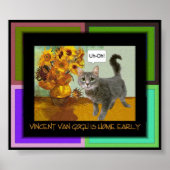 Naughty Van Gogh Cat 3 Poster (Vorne)