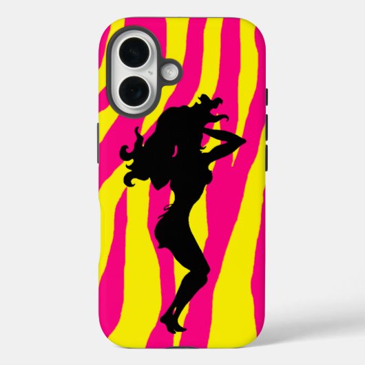 Naughty Waitress Silhouette Case-Mate iPhone Hülle (Rückseite)