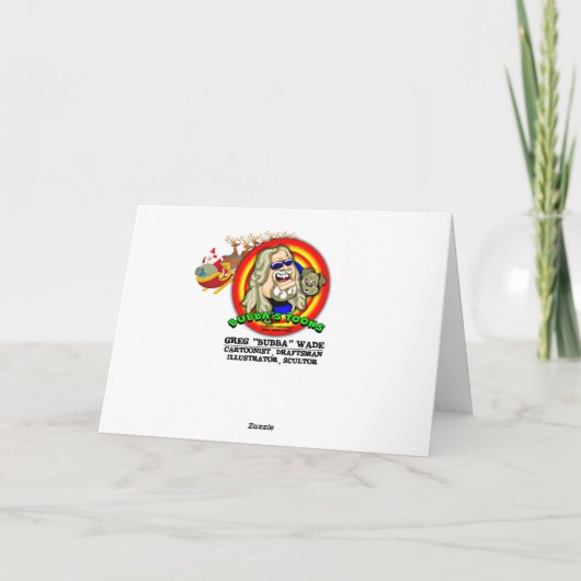 Naughty Weihnachtsgeschenk Feiertagskarte (Rückseite)