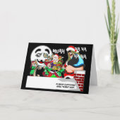 Naughty Weihnachtsgeschenk Feiertagskarte (Vorderseite)