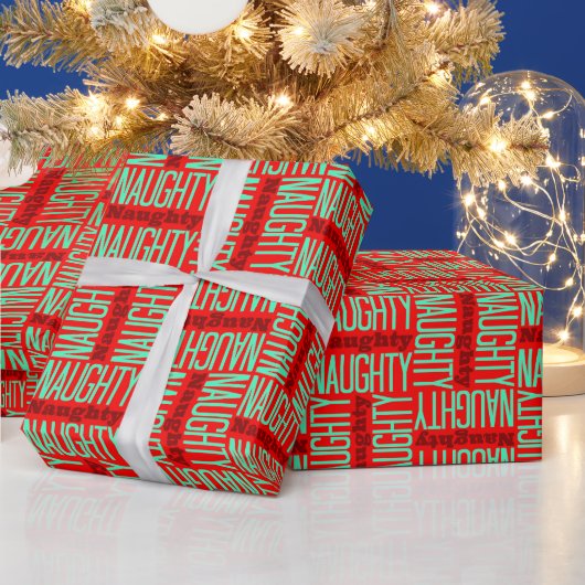 Naughty Weihnachtsgeschenk Wrapping Paper Geschenkpapier (Feiertage)
