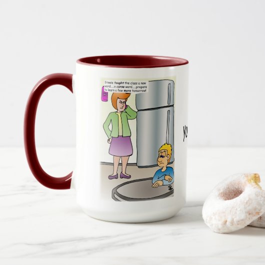 Naughty Words Combo-Tasse Tasse (Mit Donut)