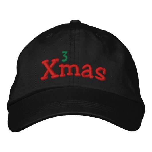 Naughty Xmas Stickerei Bestickte Baseballkappe (Vorderseite)